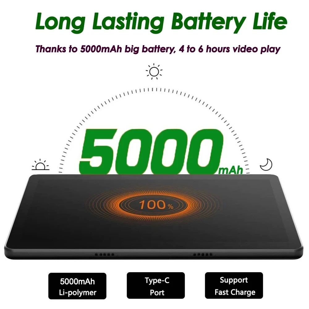 BDF 10.1 Inch Tablet Pc Google Android 11 Support 3G Mobile Phone SIM Card Tablets 4GB+64GB ROM Bluetooth Wi-Fi Tablet Android 4