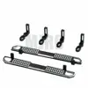 2PCS Metal Black Side Pedal Rock Sliders for 1/10 RC Crawler Car Trax TRX4 TRX-4 4