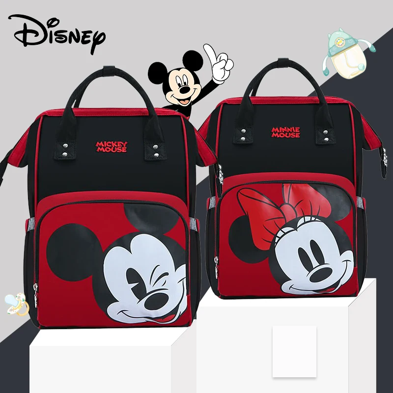 Disney сумка для беременных USB подгузников мам рюкзак водонепроницаемая органайзер