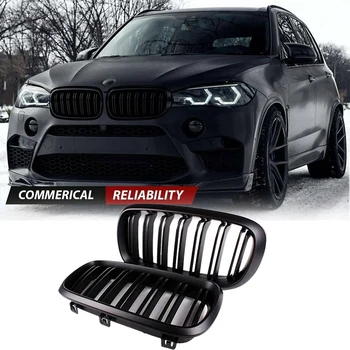 

Front Replacement Kidney Grille Grill Compatible for BMW X5 Series F15 X6 Series F16 X5M F85 X6M F86 Double Slat Sport Style Mat