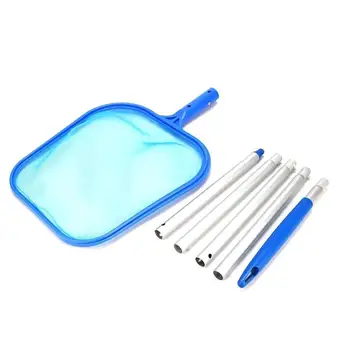

Swimming Pool Salvage Net Pool Landing Cleaner Net Fish Skimmer Cleaning Leaf Telescopic Garbage Pole Tools with Aluminium R0S8