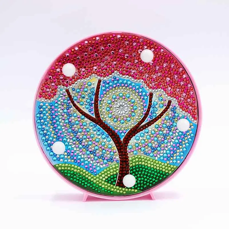 

5D Diamond Painting LED Lamp Light Special Shaped Diamond Mosaic Embroidery Owl DIY Unfinished Kit Christmas Gift
