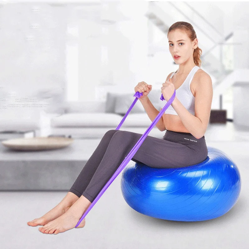 

150cm Yoga Resistance Band Natural Tension Elastic Band Health Elastic Exercise Sport Body Latex Stretching Belt Pull Strap