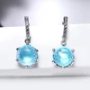 DreamCarnival1989 Hot Selling Special Cut Cubic Zircon Earrings for Woman Sky Blue Color Stone Elegant Jewelry Wholesale WE3819 ► Photo 2/6