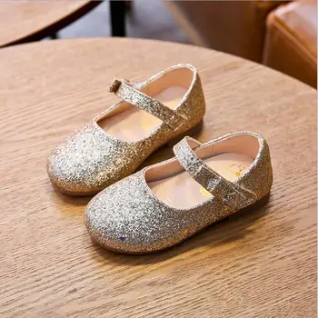 

Fashion Girls Sandals 2020 Summer New Crystal Single Shoes Kids Children Sequins Korean Toddler Baby Princess Shoe