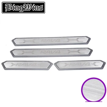 

Car styling For Toyota RAV4 2020 welcome pedal threshold bar protection scratch proof paste modification.