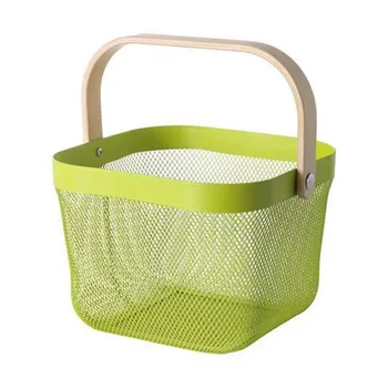 

Newest Metal Cosmetic Box Desktop Storage Basket Sundries Organizer Space Saving Basket