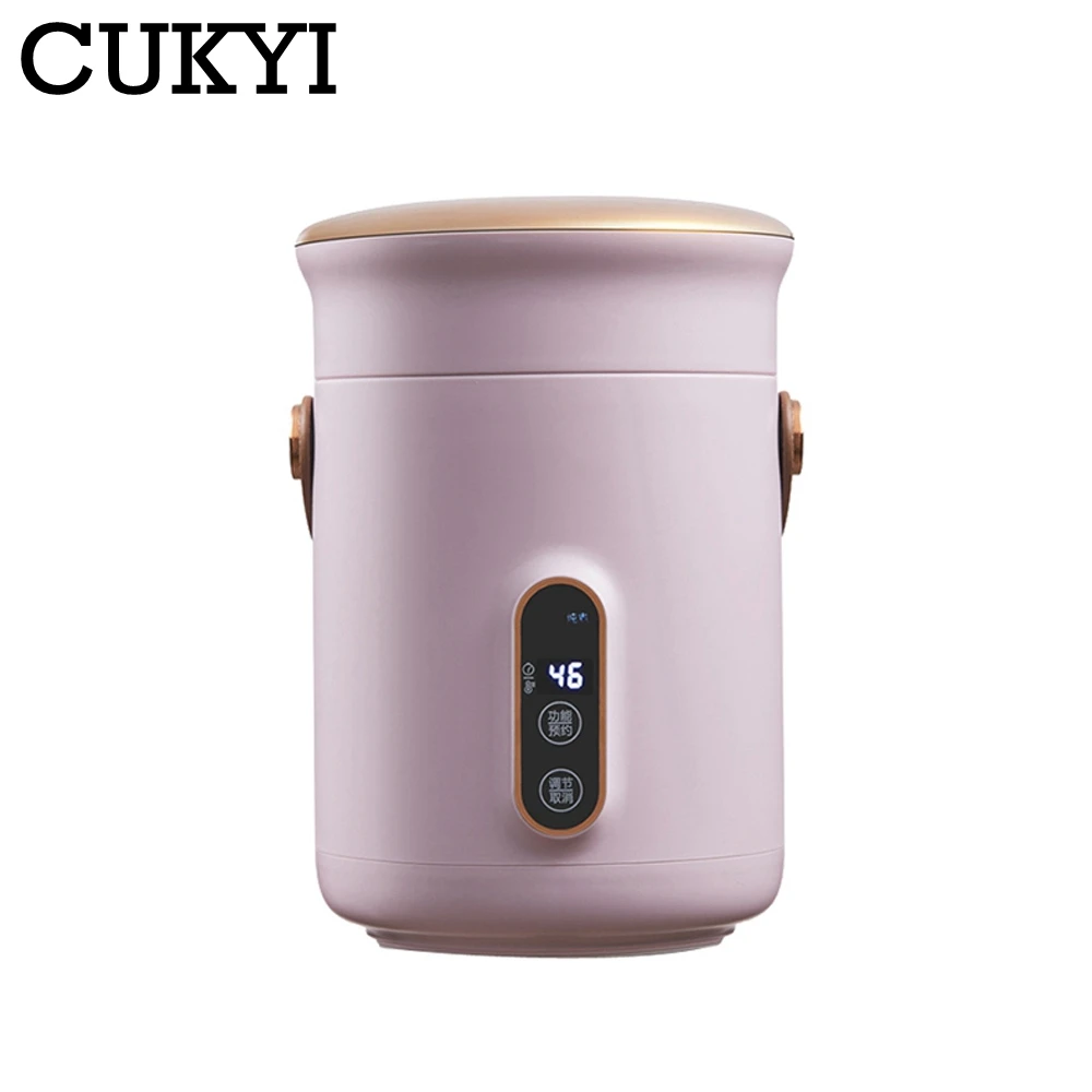 600ml Electric Stew Cooker Portable Health Pot Scented Tea Maker Soup Cup Porridge Heating Machine Water Boiler Office Warmer