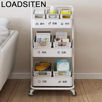 

Holder Mensola Home Organizer Shelf Organization Repisas Y Raf Mensole Kitchen Storage with Wheels Prateleira Estantes Rack