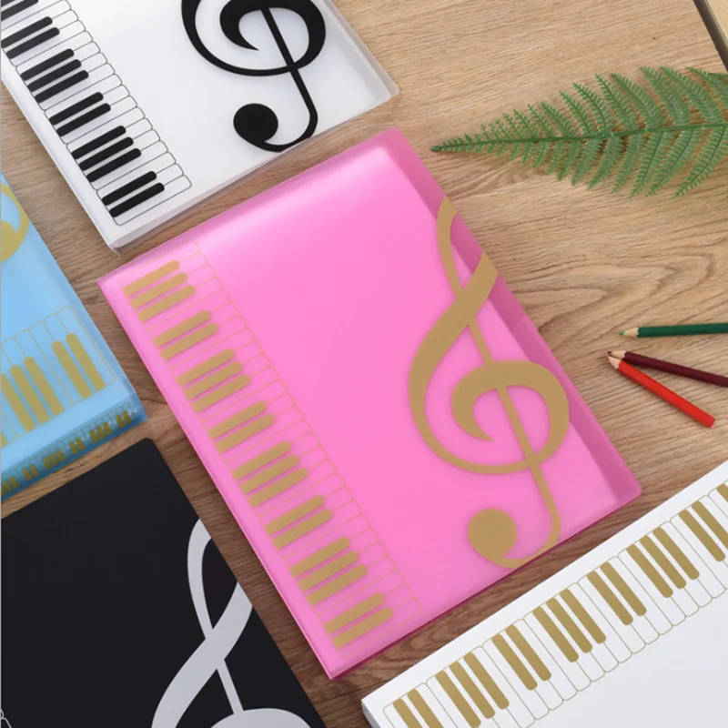40/80 Pages Multi-layer Music Folder File Plastic Budget Binder Filing Products Documents Bag A4 Piano Book Desk Organizer file bag office folder binder folder
