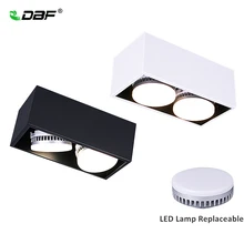 [DBF] Регулируемый под углом светодиодный светильник 14 Вт/18 Вт/24 Вт+ сменный GX5.3 Светодиодный светильник AC85-265V Светодиодный точечный потолочный светильник