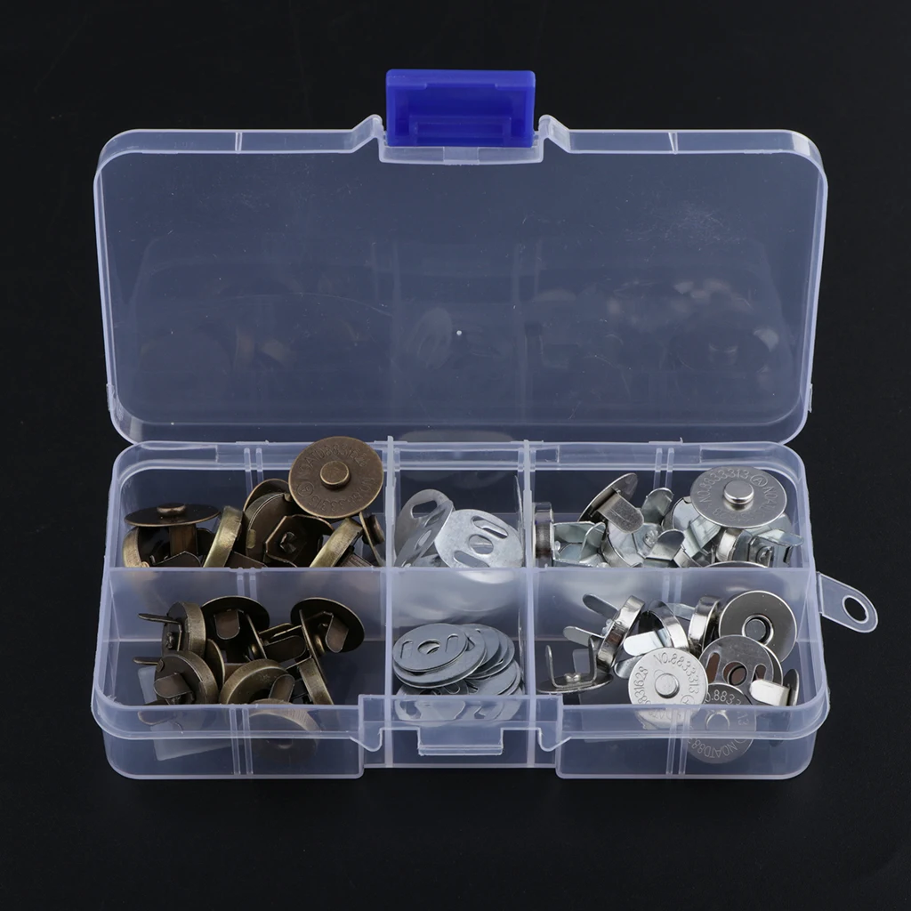 20Set Magnetic Button Sewing Buttons Knitting for Purses Bag Clothes Leather