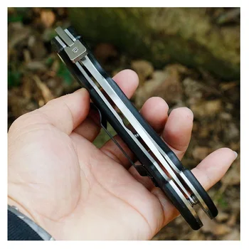 

Hot Hunting Folding Knife G10 Handle 5Cr15MoV Blade High Hardness Outdoor Camping Survival Knives EDC Tool