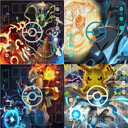 PTCG Juego de lucha de cartas de Pokémon PARA 2 JUGADORES, tapete de mesa, juego de colección de Pikachu Charizard, juguetes de regalo para niños