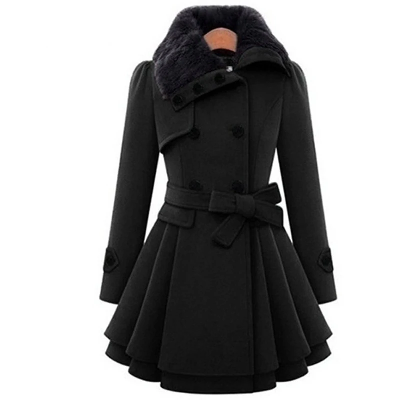 Готический размера плюс шикарные зимние женские Куртки из искусственной кожи повседневные панк облегающие пальто с воротником-стойкой на молнии рок Женская модная верхняя одежда
