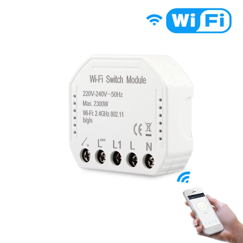 Tuya Wifi Smart Light Switch Diy Breaker Module Remote Control Works with Alexa Echo Google Home | Электроника