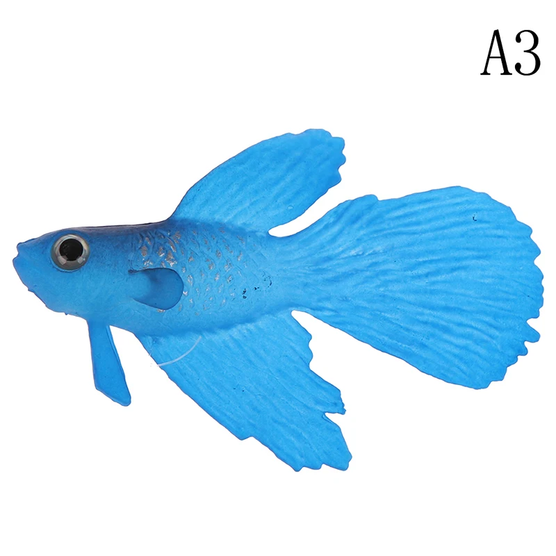 A3 Type3 20 шт./лот разные цвета 4 см из мягкой резины с рисунком золотой рыбки маленькие рыбки детские игрушки Пластик моделирование маленькие рыбки - Color: A3 Type3