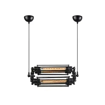 

Four Head Fashion Industrial Style Vintage Loft Flute Pendant Light Lighting Kitchen Bar LED Ceiling Lamp Fixtures