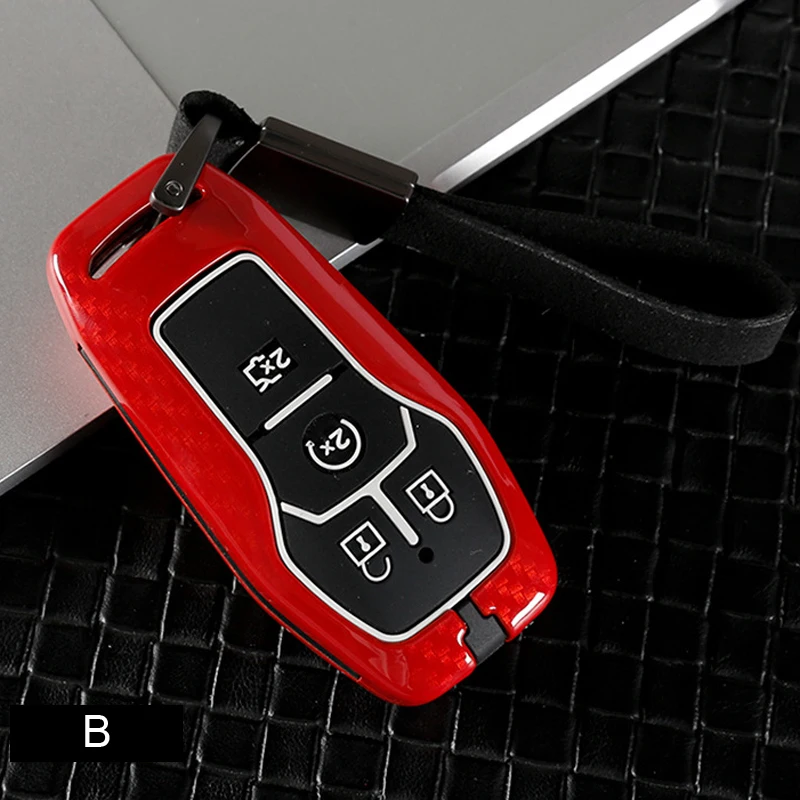 Чехол для ключей из углеродного волокна для Ford Fusion Mondeo F-150 Explorer Edge Fob Shell