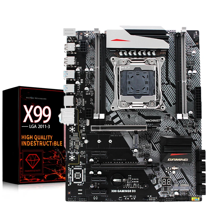 X99 LGA 2011 3 motherboard X99 USB3.0 SATA3.0 NVME M.2 SSD support DDR3 ECC RAM and Xeon E5 V3 series CPU X99 GAMING D3|Motherboards| - AliExpress