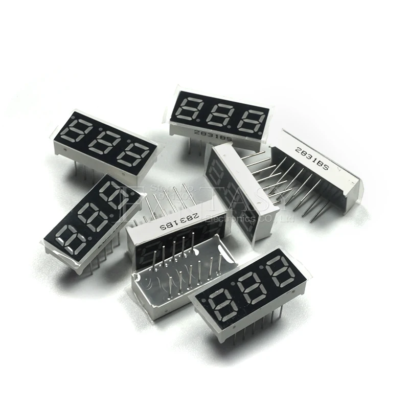 5pcs 7 segment 0.28 in Common Anode 3 Bit digital Tube 0.28" inch 0.28in. 7 segmentos LED Digital tube led digital tube display