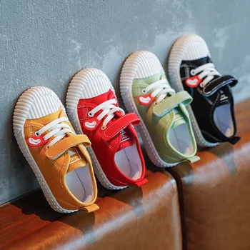 

Kids Canvas Shoes Autumn Boys Sneakers Fashion Breathable Children Toddler Girl Shoes Flat Casual Sport Shoes SZ285