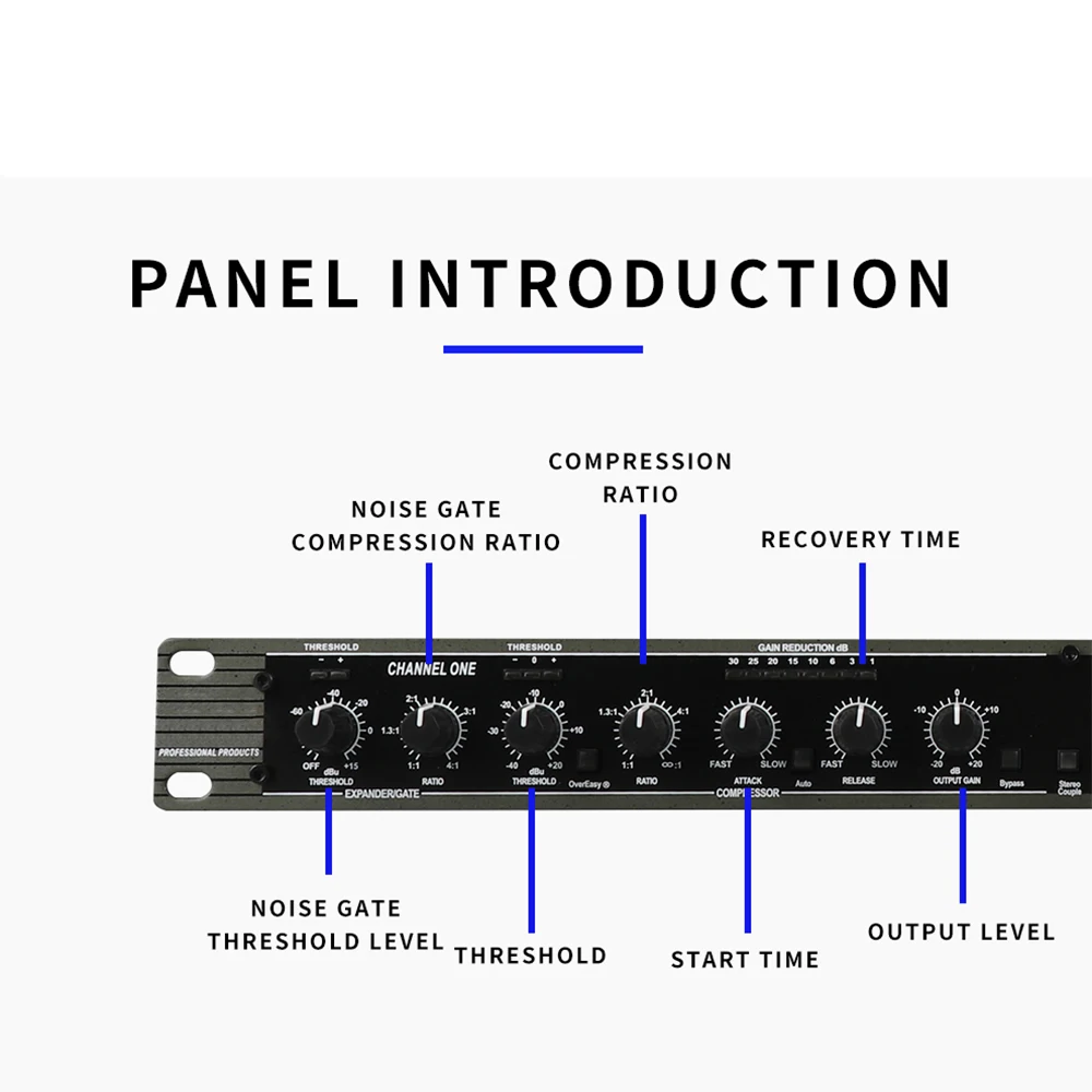 Dispositivos para Sistemas de Som Profissional para Aparelhos de Som Amplificador de Precisão e Compressor de Canal Drive Limitador Duplo dj 266xl - Image 4