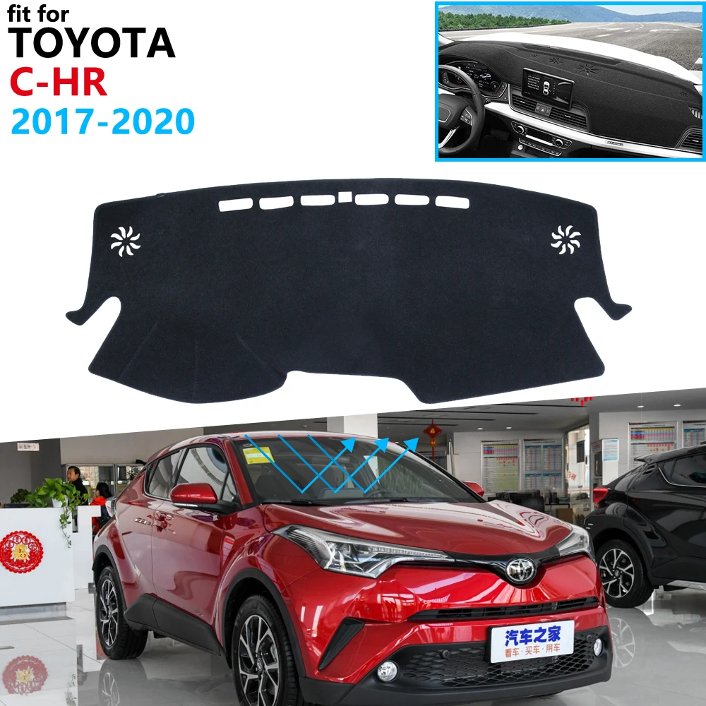 Защитная накладка на приборную панель для Toyota C-HR 2017 2018 2020 C HR аксессуары приборной