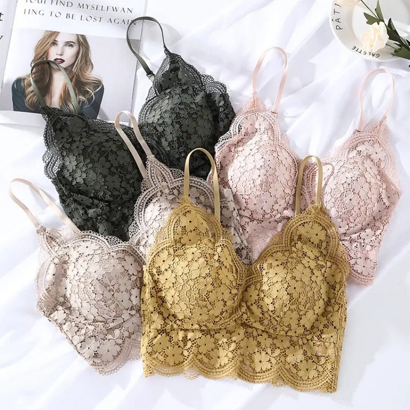 Сексуальный женский кружевной Бюстгальтер Bralette во французском стиле нижнее
