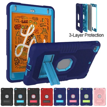 

For ipad mini 5 7.9 A2133 A2124 A2126 A2125 Tablet Protective Shell Silicone+PC Stand Case Cover For ipad mini 4 7.9 A1538 A1550