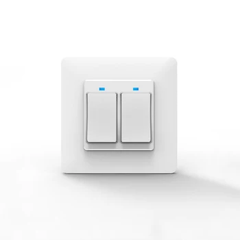 

Bakeey EU Plug 2 Gang Smart Switch 433Mhz WiFi Voice Remote Control Wall Light Switch For Smart Home Alexa Google