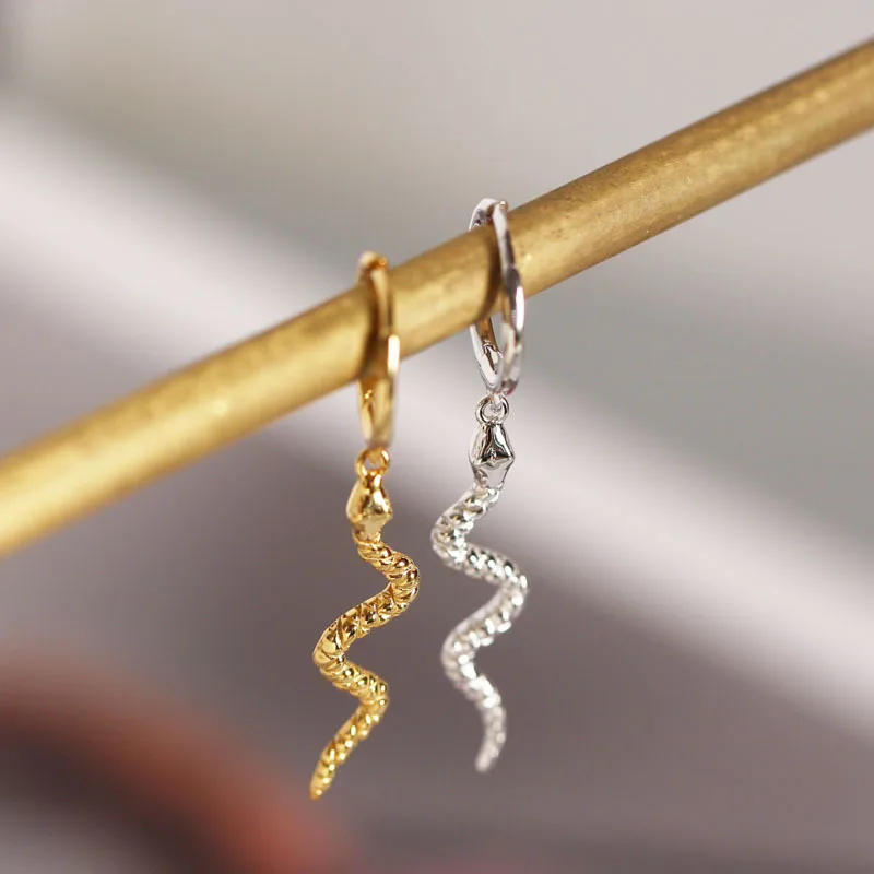 Pendientes de aro de Plata de Ley 925 para hombre y mujer, regalos de joyería para oreja, S-E1386