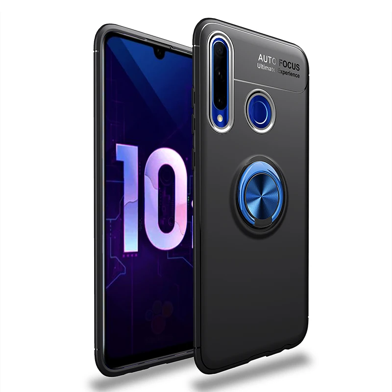 3-в-1 стекло+ магнитом Силиконовое чехол хонор 10 лайт чехол на Honor 10i 10Lite мягкий чехол на телефона huawei p30lite чехол полное покрытие чехол на хонор 10i чехол honor 10i магнитная кольцом чехол