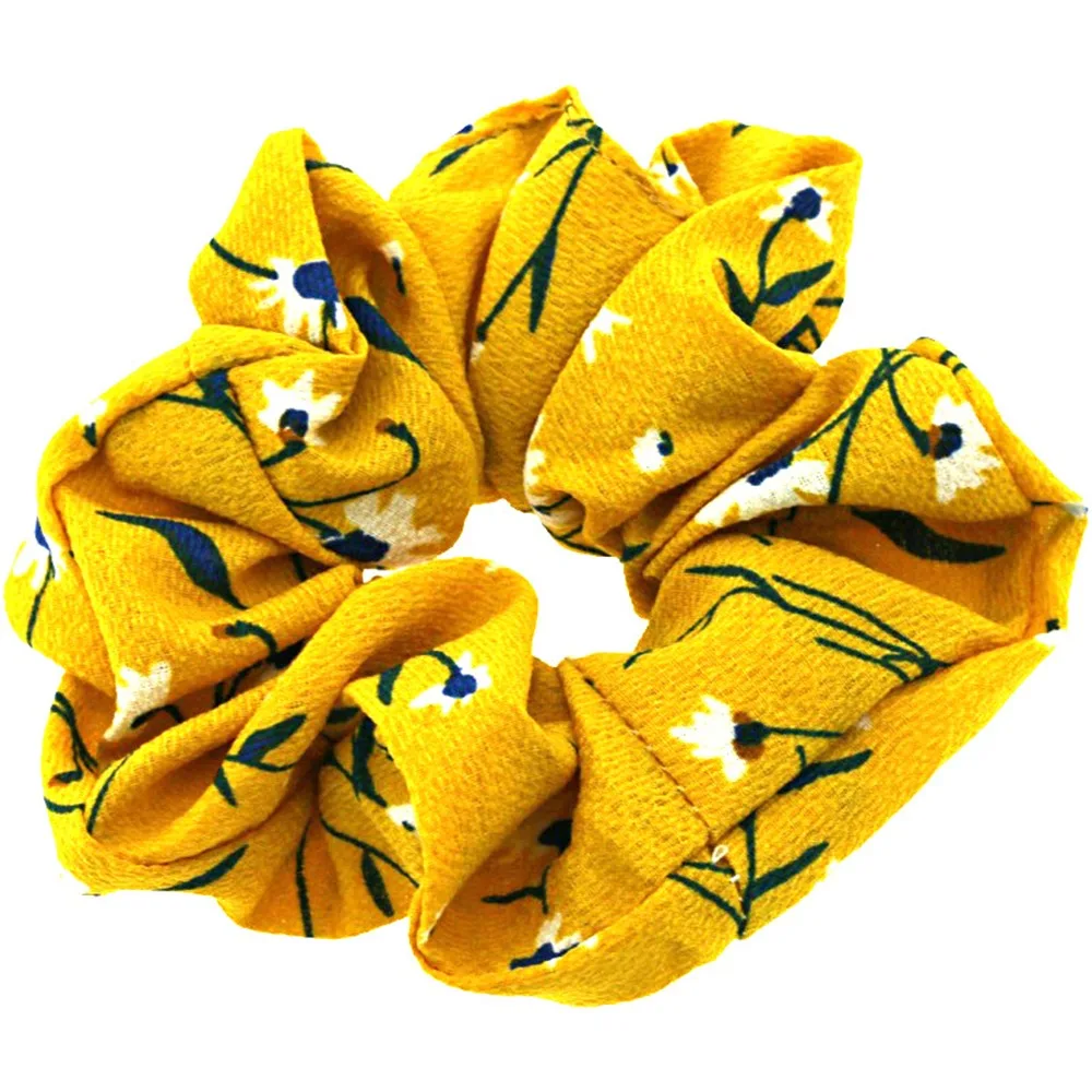 Новые модные Scrunchies Для женщин резинки для волос для девочек Головные УБОРЫ МИЛЫЙ хвост держатель резинка для волос с принтом женские аксессуары для волос - Цвет: 11