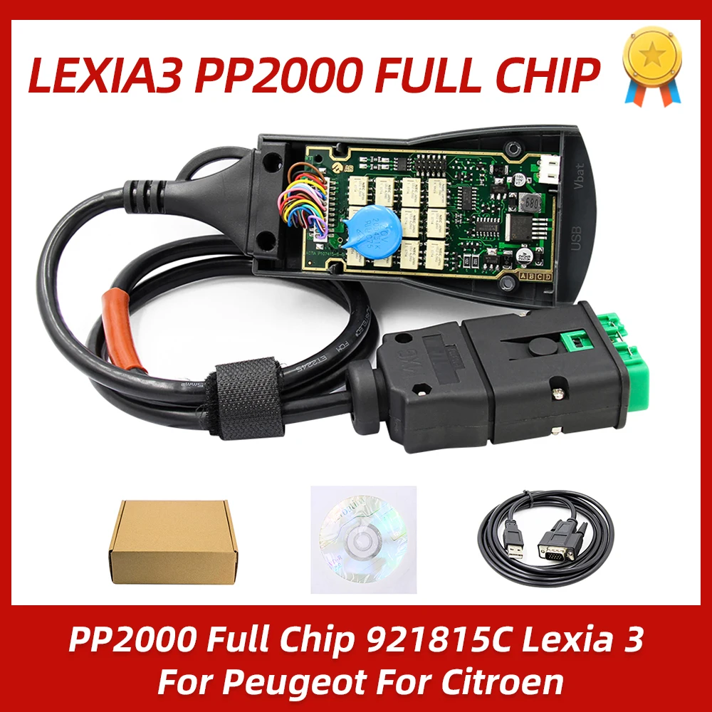 Полные чипы Lexia3 PP2000 Diagbox последней версии для Citroen/Peugeot 921815C Lexia 3 | Автомобили и