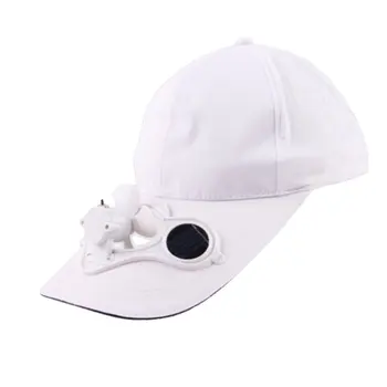 

Solar Powered Rechargeable Battery Saving Fan Hat Summer Sale-Fan Cooling Cap No Switch Breathable Thin Fan Hat