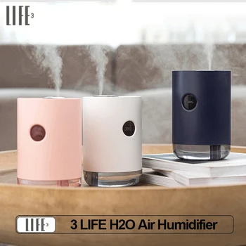 

3 life Air Humidifier Digital Display USB Rechargeable Max 1000ml Amount of fog 30~50mL/H H2O Humidifier For Home Office