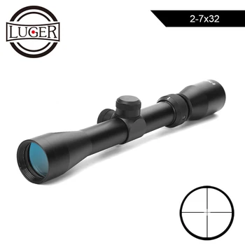 comprar Mira Telescópica De Rifle óptico 2-7x32, De Caça, Alívio De Olhos Longo, Tático, Para Besta, Espingarda De Ar