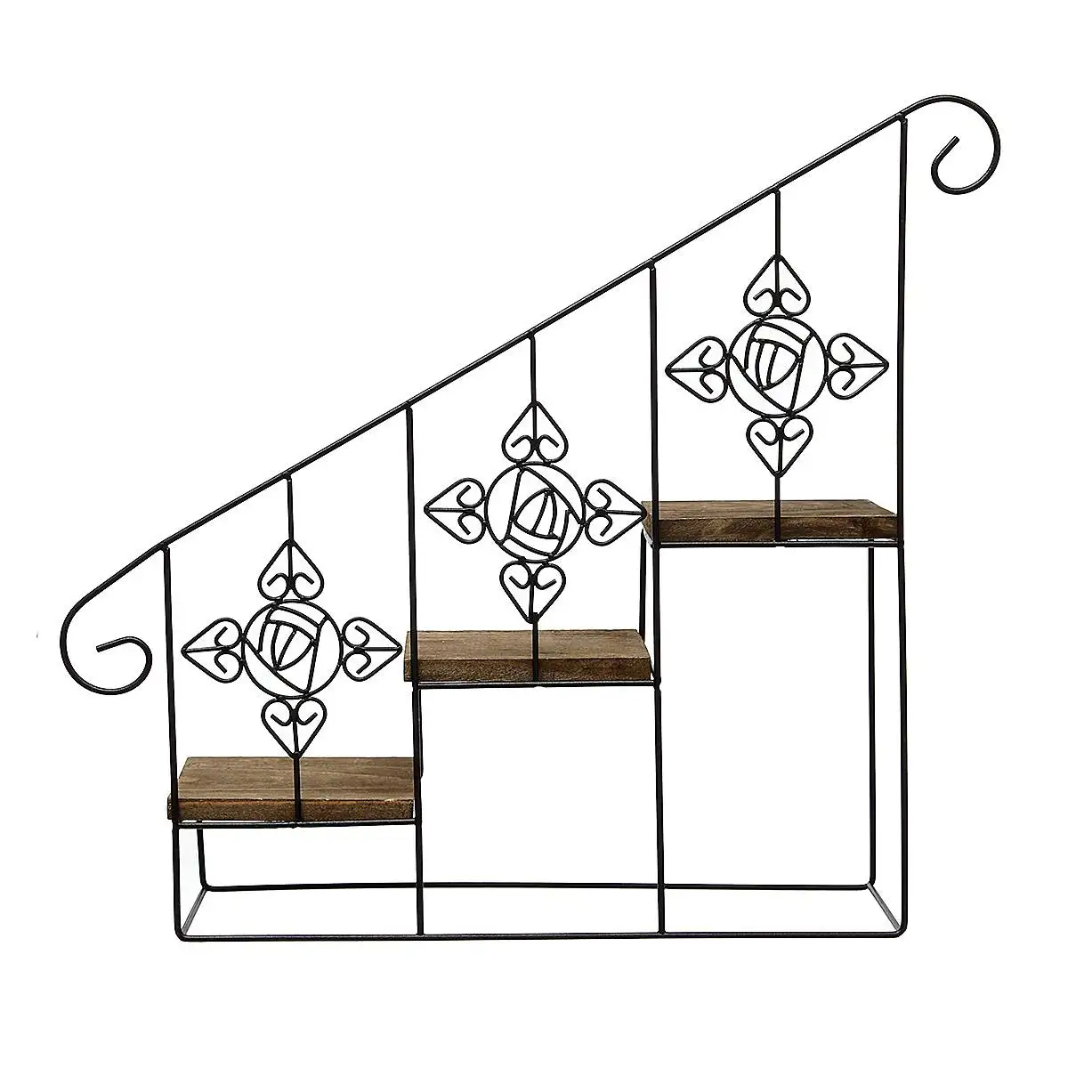 Garden Iron Multi-layer Plant stand Succulent Shelf Rack Balcony Staircase style Simple Indoor home Coffee Bar Flower Pot Shelf