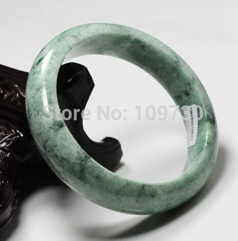 free shipping &gt&gt&gt&gt&gt16 Beautiful Certified Grade &quotA&quot Natural Green Jadeite Jade Gems Bangle Bracelet | Украшения и