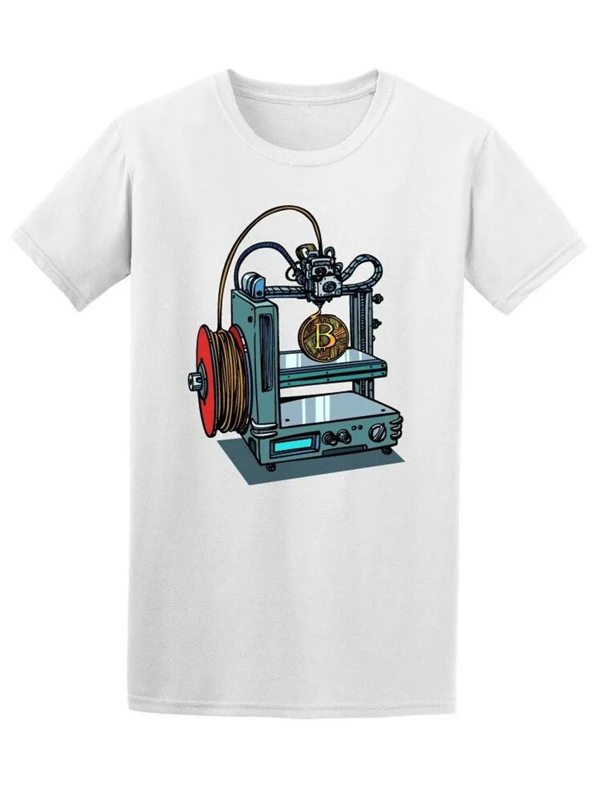 

3D Printer Manufacturing Bitcoin Men'S Tee -Image By Funny Tee Shirt