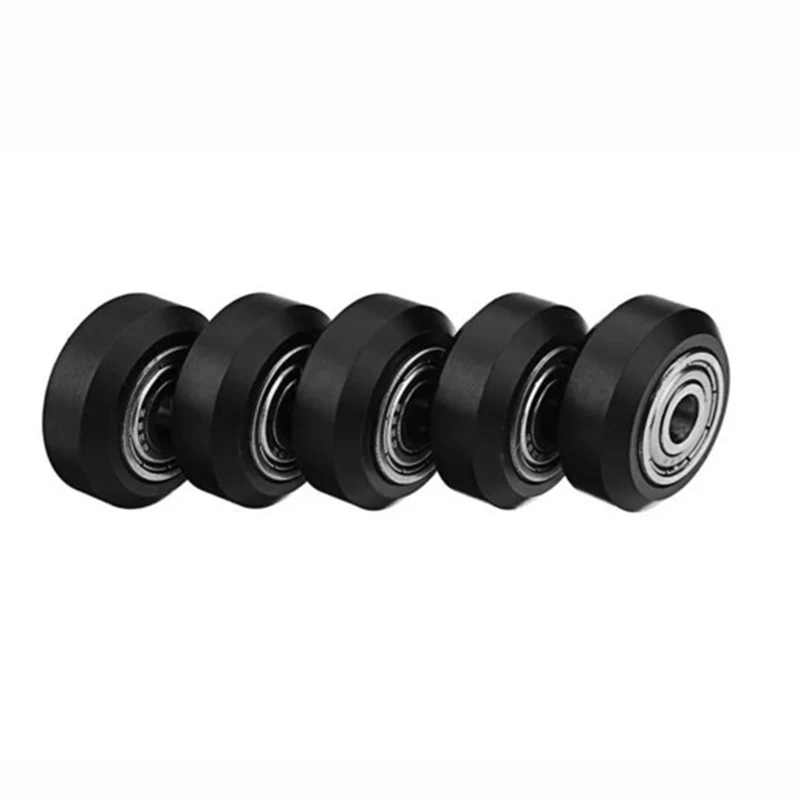 10x колеса POM V-type Groove направляющее колесо линейный+ шарикоподшипник Большой шкив для 3D-принтеров аксессуары OuterxHole диаметр 24x5 мм
