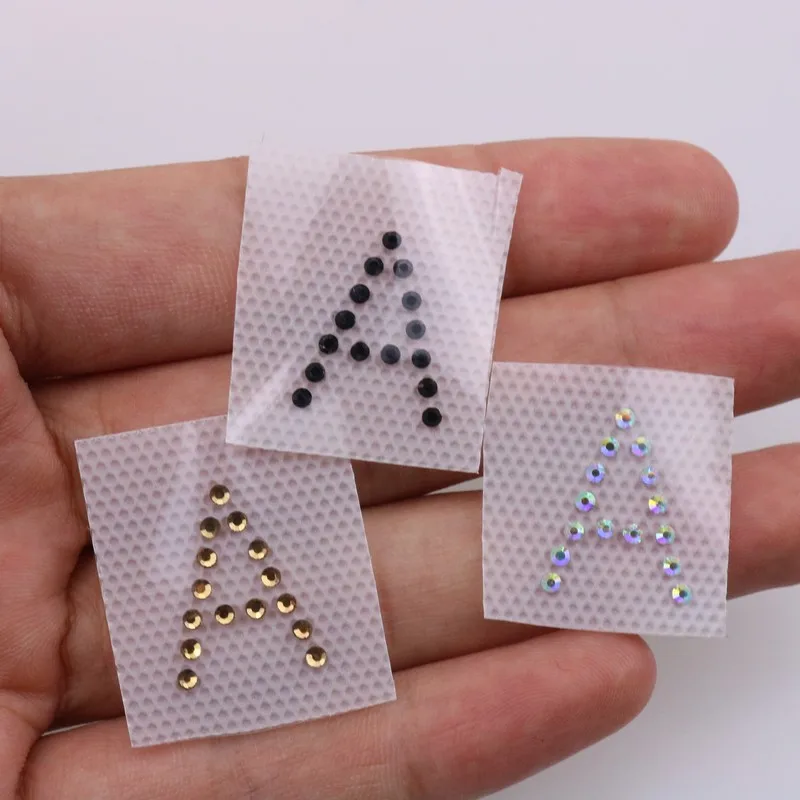 

1.5cm A-Z Alphabet Pattern DIY Hot Fix Rhinestone English Design Letter Mixed Heat Transfer Diamond Stone Motif