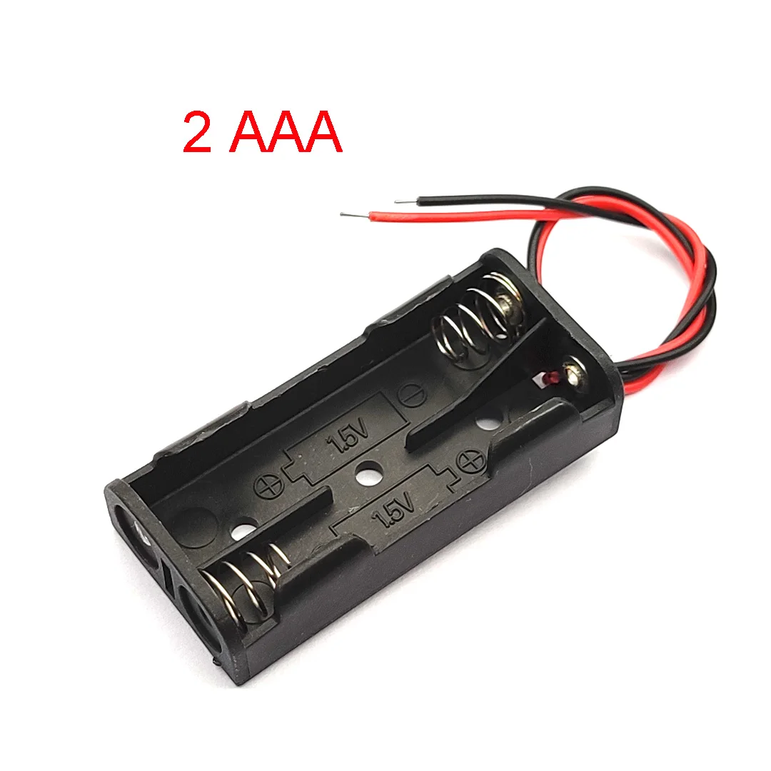 AAA Battery Case 1/2/3/4 Slot With Leads