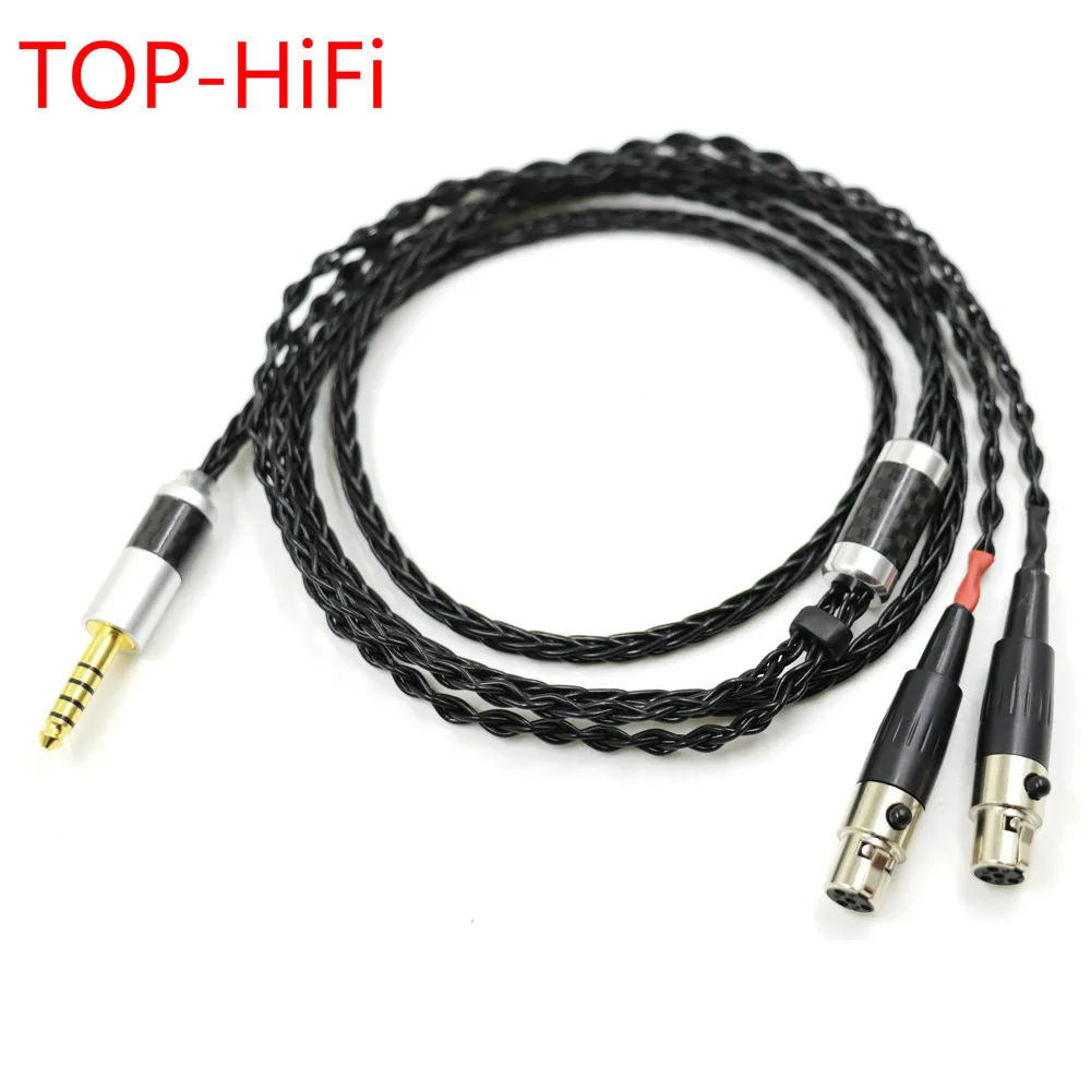 

TOP-HiFi Black Silver Plated 2.5/3.5/4.4mm/XLR Balanced Earphone Headphone Upgrade Cable for Audeze LCD-3 LCD3 LCD-2 LCD2 LCD-4
