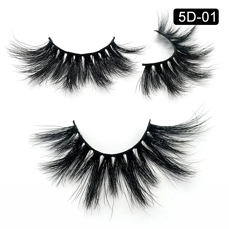 

Real Mink Lashes 25MM Makeup Natural Eyelashes Extension Long Cluster Lashes 5D Mink Lashes Strips Dramatic Eyelashes Vendor
