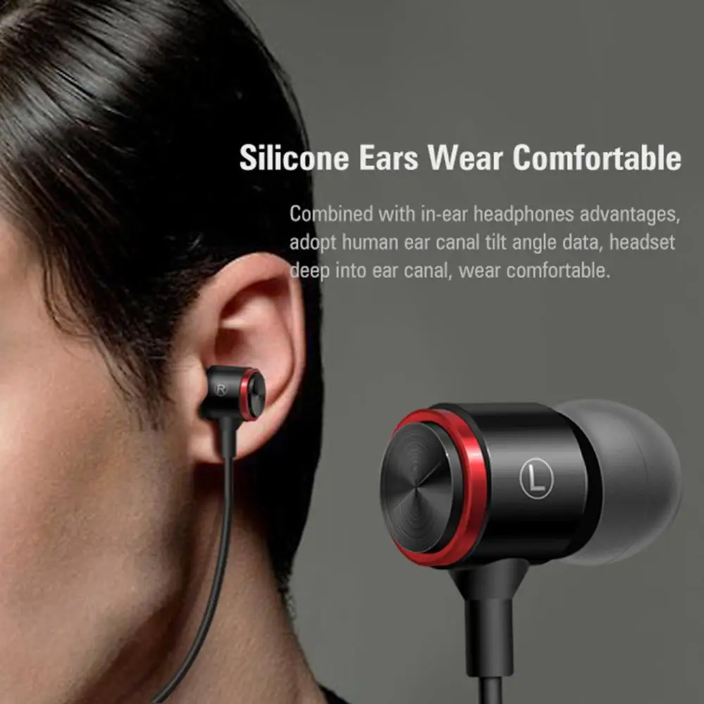 

3.5mm Creative Headset Mic Anti-tangle Wired Sports Bass Stereo In-ear Earphone Volume Control Hands Free In-ear For Phones