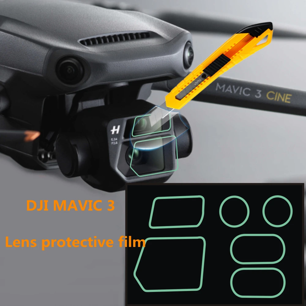 

Защитная пленка для объектива forDJI MAVIC3 HD PET Nano пленка защита от царапин подходит для DJI Mavic 3 Защитная пленка аксессуары