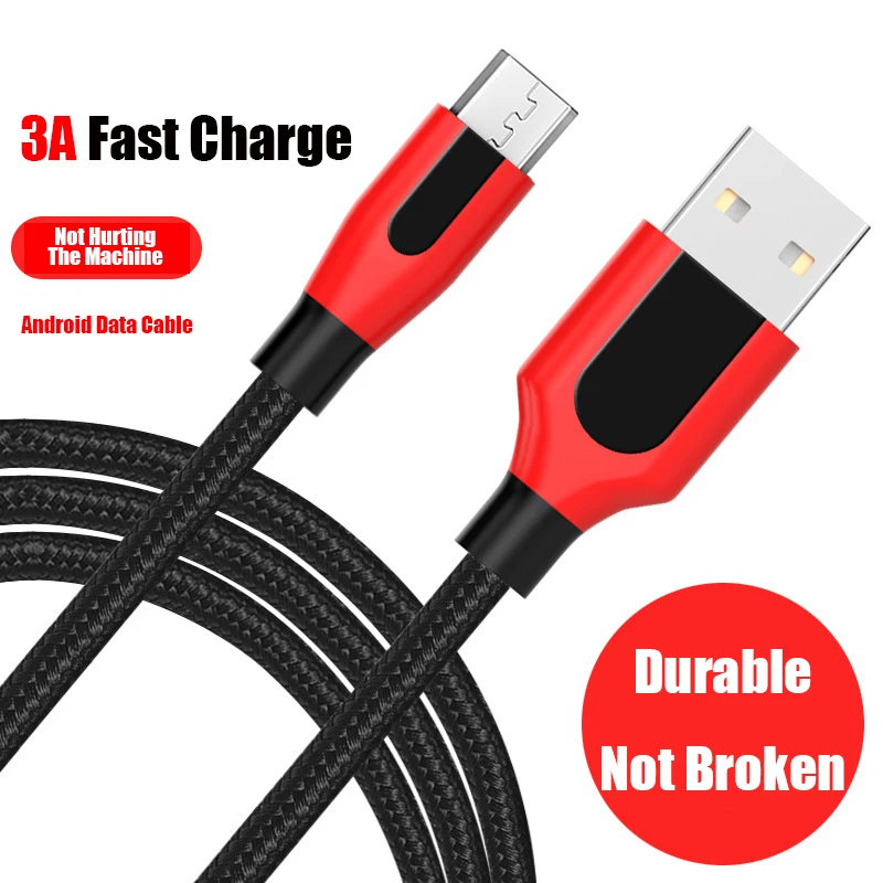 1m 3A Micro USB кабель для быстрой зарядки для Xiaomi Redmi Note 5 Pro Android Мобильный кабель передачи данных телефона для samsung S7 Micro зарядное устройство