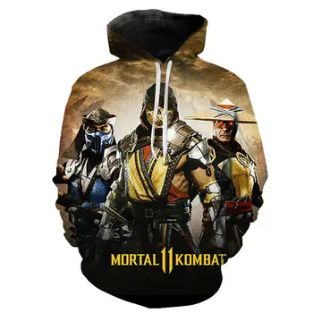 

2020 Cool Game Mortal Kombat Hoodies Men Women Children Kitana MK 3D Printed Sweatshirt Hooded Homme Hoody Pullover Clothing